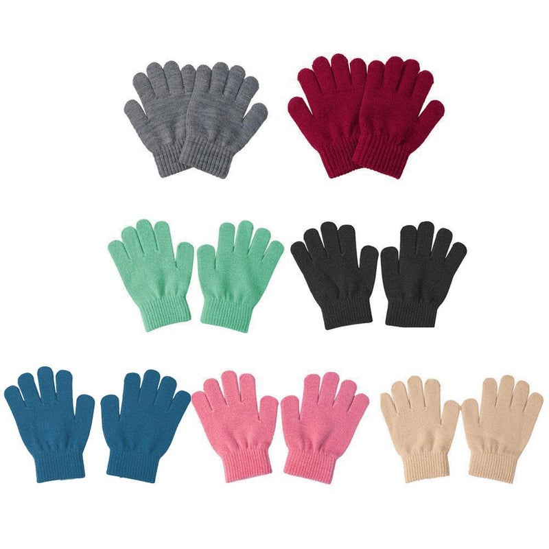 Boys' kindergarten baby gloves, autumn and winter children's full-finger warm gloves, girls' cute five-finger gloves - Image 3