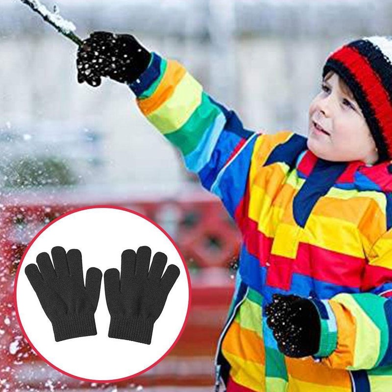 Boys' kindergarten baby gloves, autumn and winter children's full-finger warm gloves, girls' cute five-finger gloves - Image 2