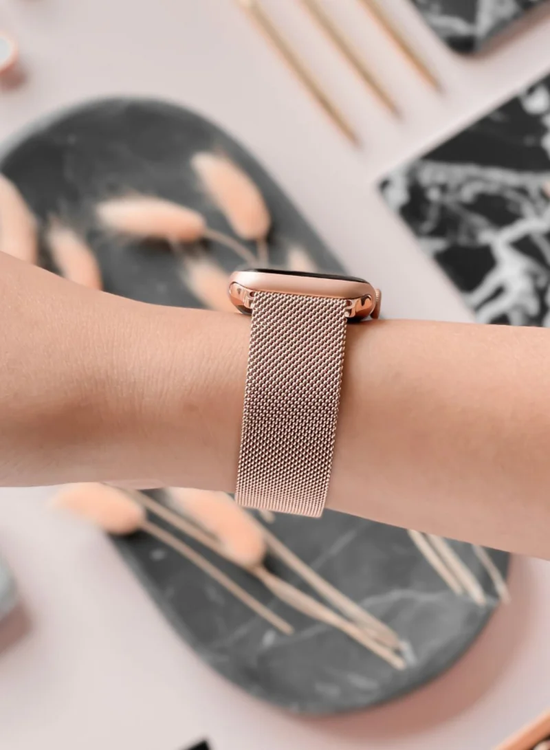 COCONUT LANE Magnetic Chain Rose Gold Apple Watch Strap 38/40mm