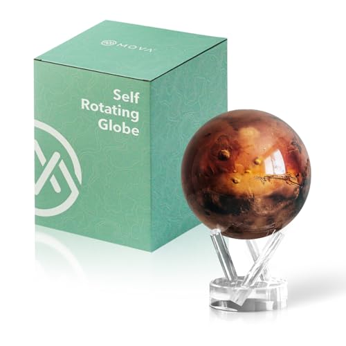 MOVA Globe  Mars Classic 45  Rotating Planet Model for Space Decor and Astronomy Gifts  SolarPowered Motion  No Batteries or Cords Needed - Image 1