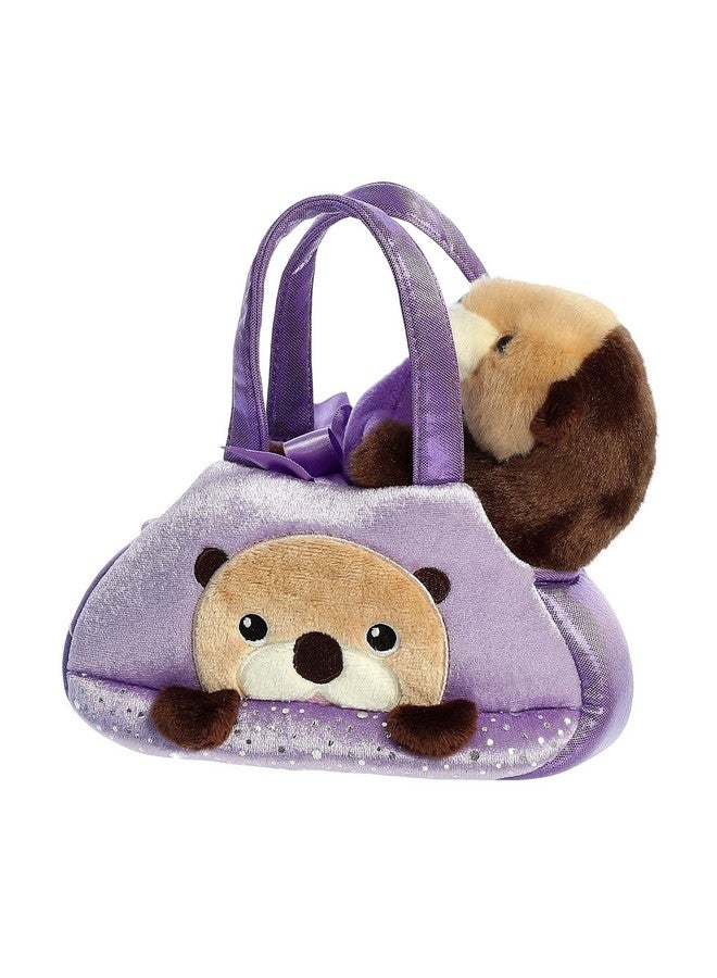 Aurora® Fashionable Fancy Pals™ Peek-A-Boo Otter™ Stuffed Animal - On-The-go Companions - Stylish Accessories - Brown 7 Inches - Image 1