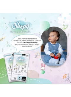Sleepy Pack Of 240 Baby Bio Natural Pants Size 4, Organic, Comfort, Superior Absorbency, Eco-Friendly, Hypoallergenic, 5 X 48 Pieces  - Image 2