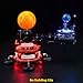 BrickBling LED Lights for Lego Technic Planet Earth and Moon in Orbit Creative Light Kit Compatible with Lego 42179 Solar System Space Lights Only No Model - Image 4