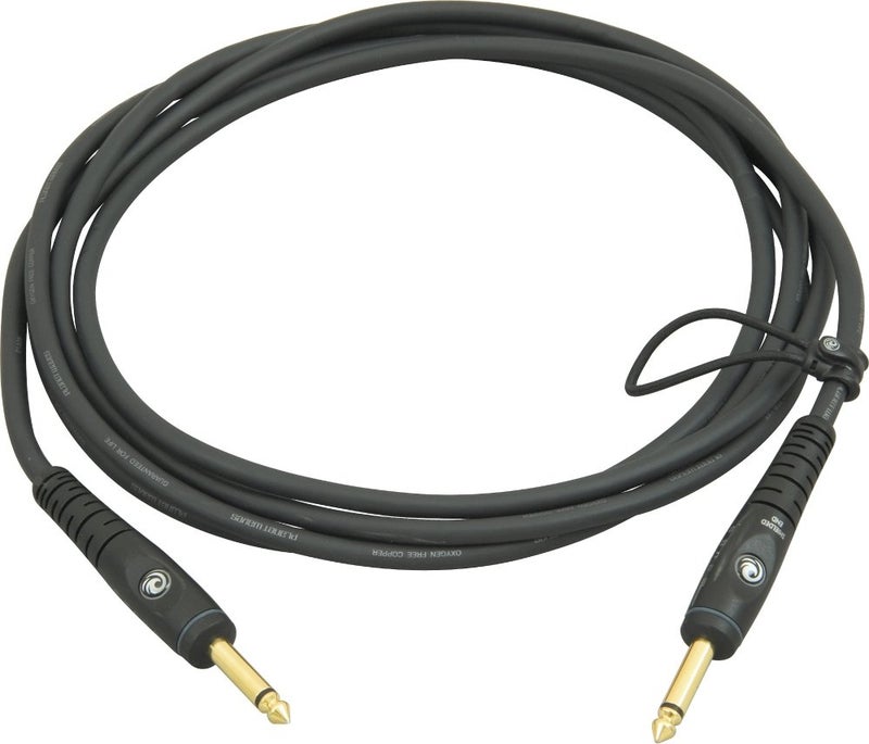 Planet Waves كابلات الجيتار من سلسلة D’Addario Accessories - كابل آلة موسيقية بنهايات ¼ بوصة - كابل جيتار عالي الأداء - للجيتارات، الباس، لوحات المفاتيح - مونو - نهاية مستقيمة، 5 أقدام - Image 2