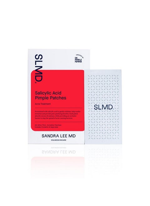 By Dr. Pimple Popper Salicylic Acid Pimple Patches Treat Acne And Improve The Appearance Of Dark Spots Thin Transparent Patches With Salicylic Acid 2 Sizes (24 Count)