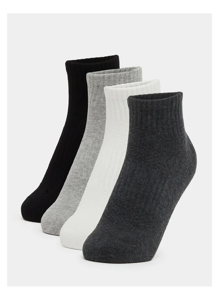 Styli Styli Set of 4 - Ribbed Ankle Socks