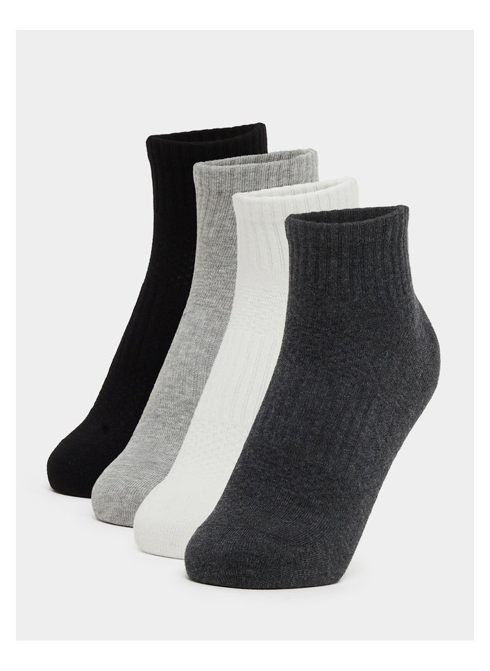Styli Styli Set of 4 - Ribbed Ankle Socks  - Image 1