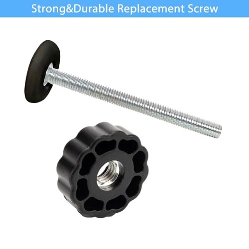 AMORBASE Pet Gates Spindle Rods 8mm(M8) - Replacement Parts Threaded Screw Bolts Hardware Kit Wall Protector for Baby Pressure Mounted Safety Door & Pet Stair Gates (Black, M8 9CMLong) - Image 2