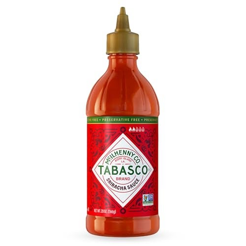 TABASCO Brand Sriracha Sauce, Medium Hot Sauce, Easy-to-Squeeze Bottle, Thai-Style with Louisiana Twist, Rich & Bold Flavor, Great on Stir-Fry, Teriyaki, & More, 20 Oz (Pack of 1) - Image 1