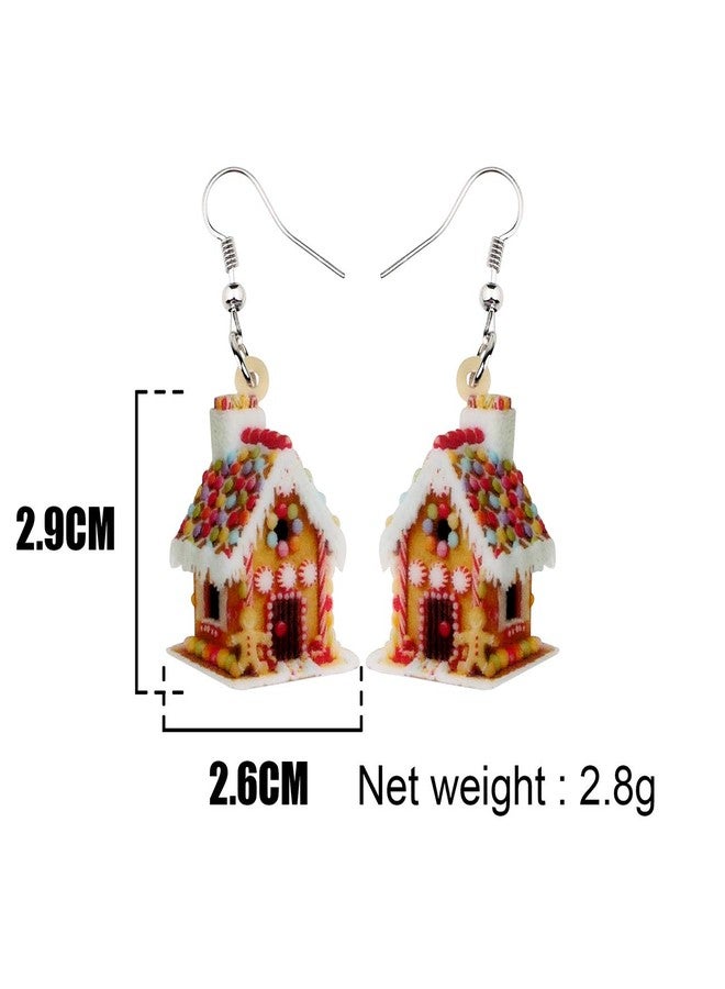 DALANE Christmas Acrylic Funny Candy House Earrings Dangle Novelty Jewelry Gifts for Women Charms (Multi) - Image 5