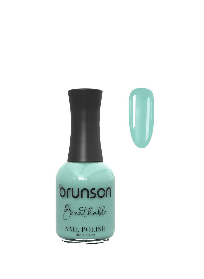 Brunson Breathable Nail Polish Halal Nail Lacquer Wudu friendly Quick Dry long lasting but easy peel off Glossy Shine Water Based Nail paint 18ml - Image 3