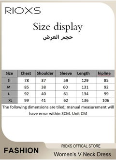 RIOXS Women's Dresses V-neck Wrap Hip Skirt Long Sleeves Bodycon Dresses Elegant Fishtail Dress Evening Dress Party Wedding Maxi Dress For Party Club Night  - Image 5