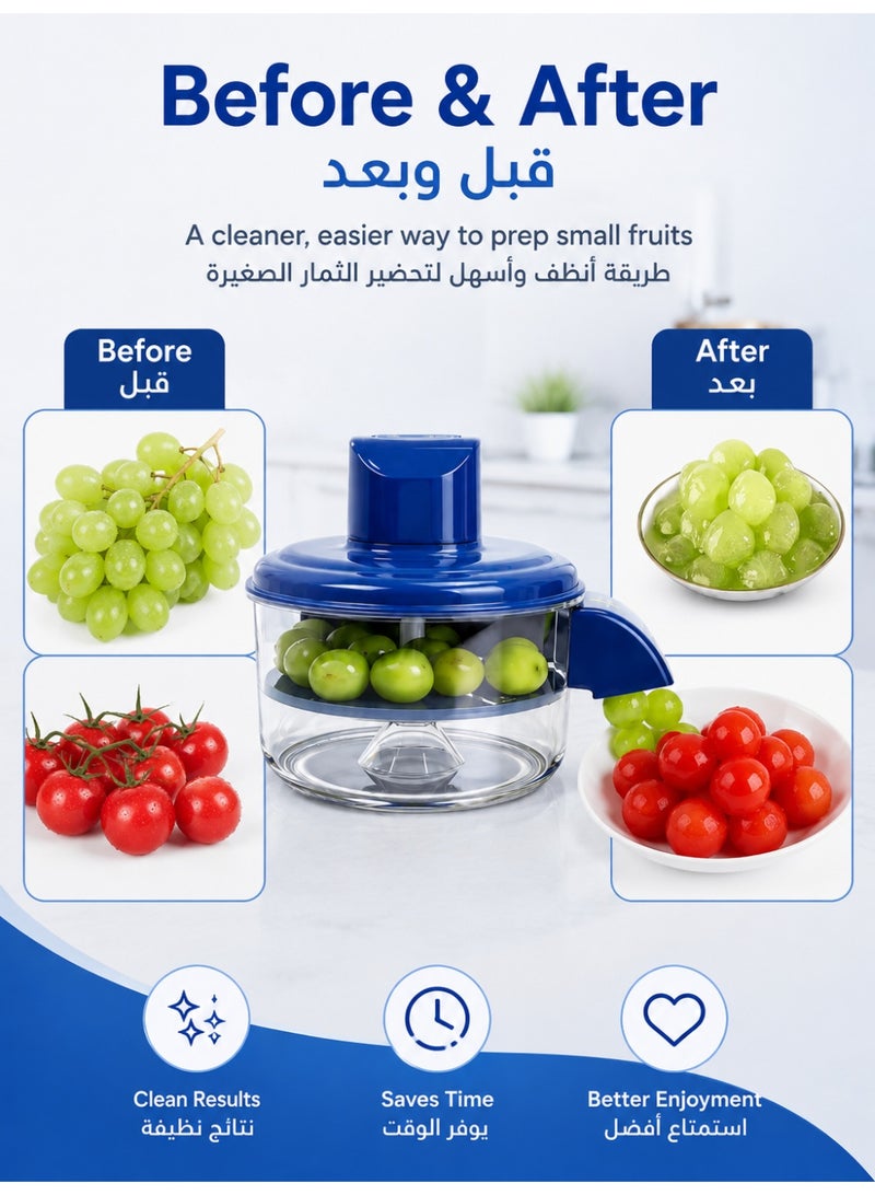 الحلم آلة تقشير العنب الكهربائية، مقشرة فواكه أوتوماتيكية للعنب، طماطم الكرز والثوم، جهاز إزالة القشرة بدون استخدام اليدين بضغطة واحدة، مقشرة طعام قابلة لإعادة الشحن للمطبخ للاستخدام المنزلي والتجاري. - Image 5