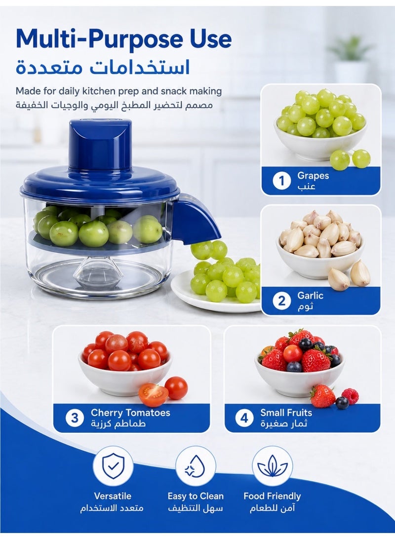 RUIYADA Electric Grape Peeling Machine, Automatic Fruit Peeler for Grapes, Cherry Tomatoes & Garlic, One-Touch Hands-Free Fruit & Vegetable Skin Remover, Rechargeable Kitchen Food Peeler for Home & Commercial Use - Image 4