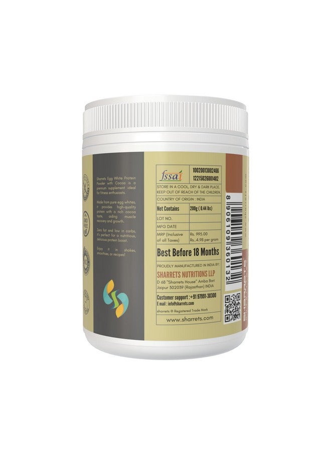 Sharrets Egg White Albumen Protein Powder 200G X 2, Delicious Chocolate - Your Daily Protein Boost. - Image 4