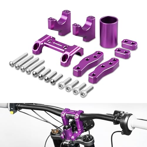 NICECNC Purple 20/30MM Front Handlebar Bar Riser Mount Bracket Compatible with Surron light bee X Surron light bee S Surron light bee L1E Segway X160 Segway X260 - Image 1