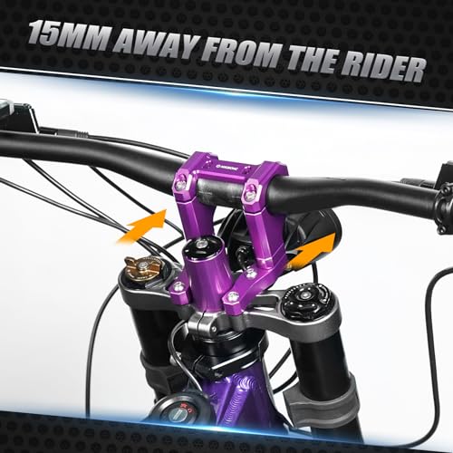 NICECNC Purple 20/30MM Front Handlebar Bar Riser Mount Bracket Compatible with Surron light bee X Surron light bee S Surron light bee L1E Segway X160 Segway X260 - Image 4