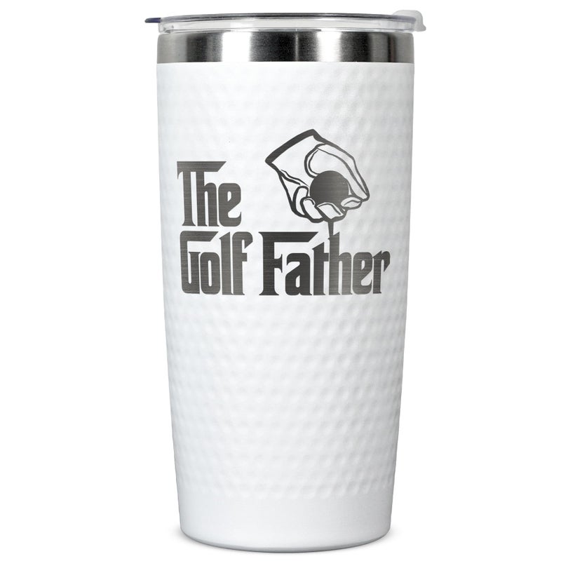 HUNIGIFT Gifts for Dad Golf Gifts for Dad New Dads Christmas Gift from Daughter Son Kids Golfing Gift for Men Golfers Ideas for Husband Papa Father 20 Oz Golf Fathers Tumbler