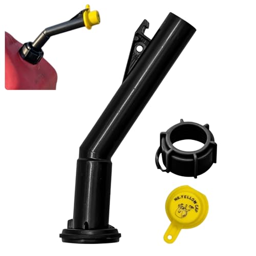 Mr. Yellow Cap Mr Yellow Cap Gas Can Spout Replacement For 𝐎𝐥𝐝 𝐒𝐭𝐲𝐥𝐞 𝐁𝐥𝐢𝐭𝐳 𝐂𝐚𝐧𝐬 𝐎𝐍𝐋𝐘 - EASY TO INSTALL Gas Cap Replacement, Gas Can Nozzle Kit For 5 Gallon Gas Can Lids & Diesel Fuel Can, 1-Pack - Image 1