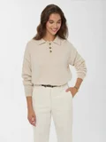 HICCUP Button Collar Knit Sweater