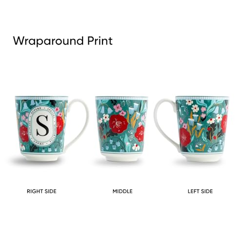 Shay Alphabet Mug, 1 Pc, S, 300ml | Ceramic Mug |Glossy Finish | Ceramic Coffee Cup | Porcelain | Microwave Safe (Alphabet Mug - S) - Image 4