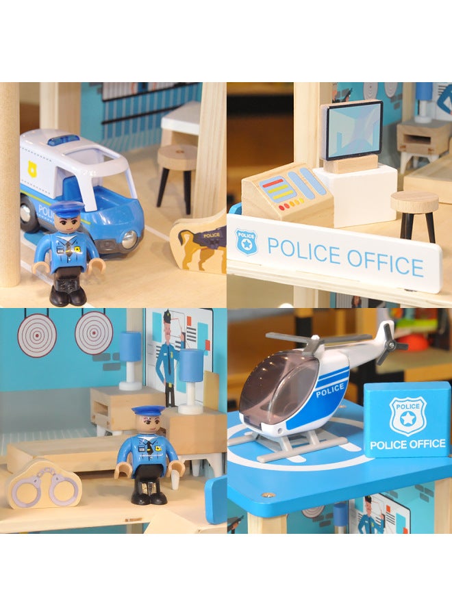 مجموعة ألعاب تعليمية للأطفال هدية رأس السنة الجديدة من ألعاب لعب الأدوار المنزلية للشرطة ومحطة الإطفاء بالجملة لون سحابة جديد: قسم الإطفاء - Image 4