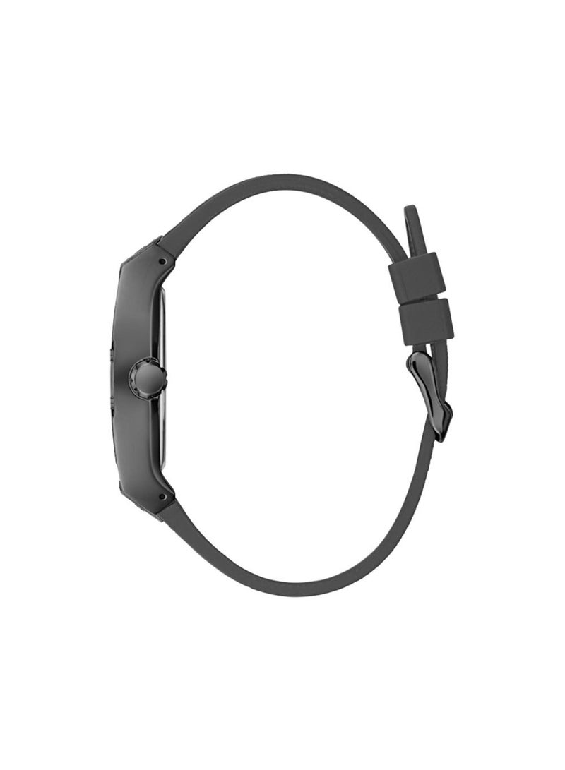 GUESS ساعة جيس للرجال من الفولاذ المقاوم للصدأ مع حزام من السيليكون GW0048G1 - Image 2