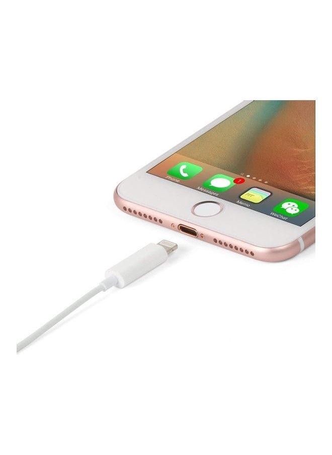 NIBEMINENT - Lightning Headphone Jack Adapter For iPhone White - Image 1