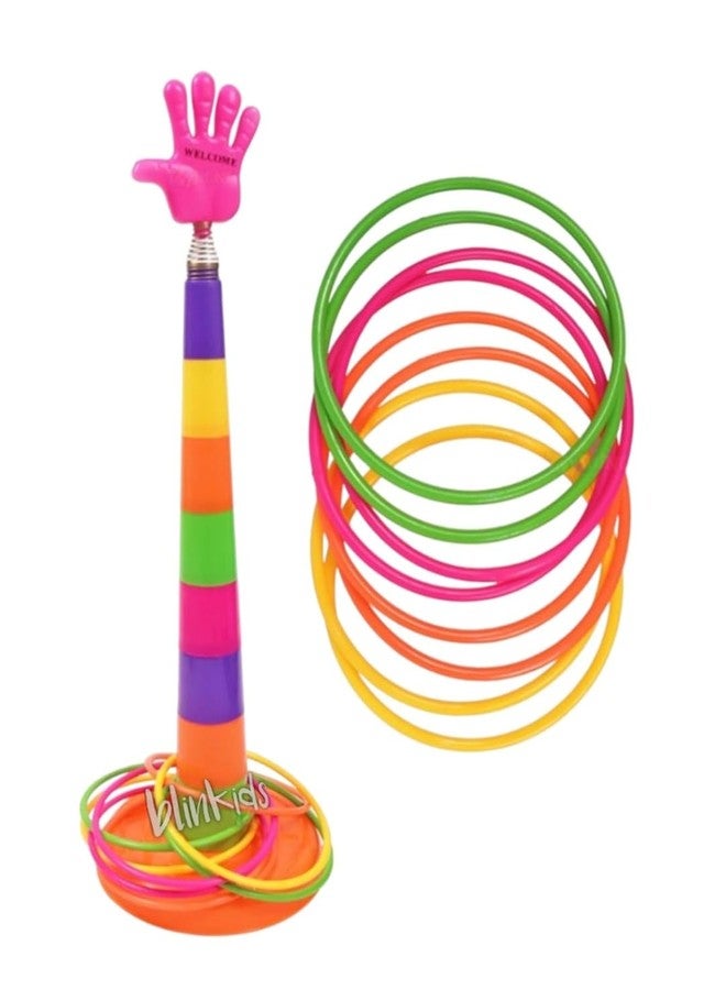 Blinkids Toys 2 in 1 Ring Toss Game | Brain Development | Birthday Gift | Educational Toy for 3+ Year Old | Shape Sorter Color Recognition Aim and Strike Game - Multicolor - Image 1