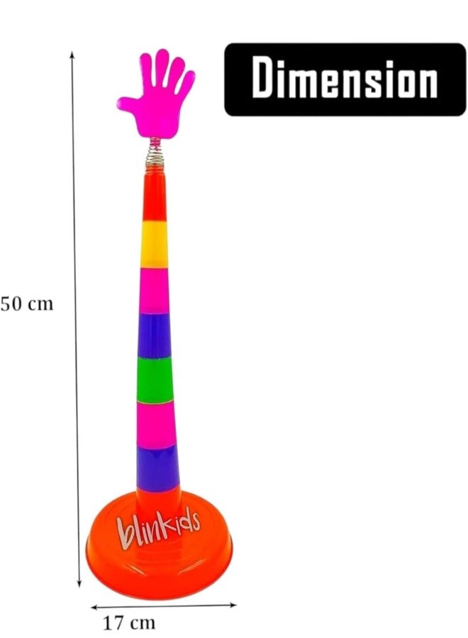 Blinkids Toys 2 in 1 Ring Toss Game | Brain Development | Birthday Gift | Educational Toy for 3+ Year Old | Shape Sorter Color Recognition Aim and Strike Game - Multicolor - Image 5