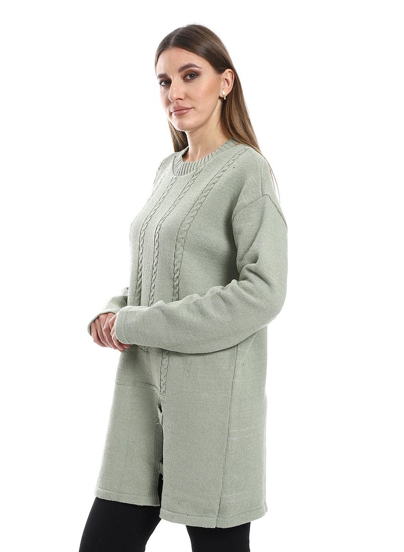 Caesar Women Wool Pullover With Round Neck - Image 2