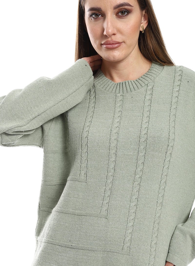 Caesar Women Wool Pullover With Round Neck - Image 3
