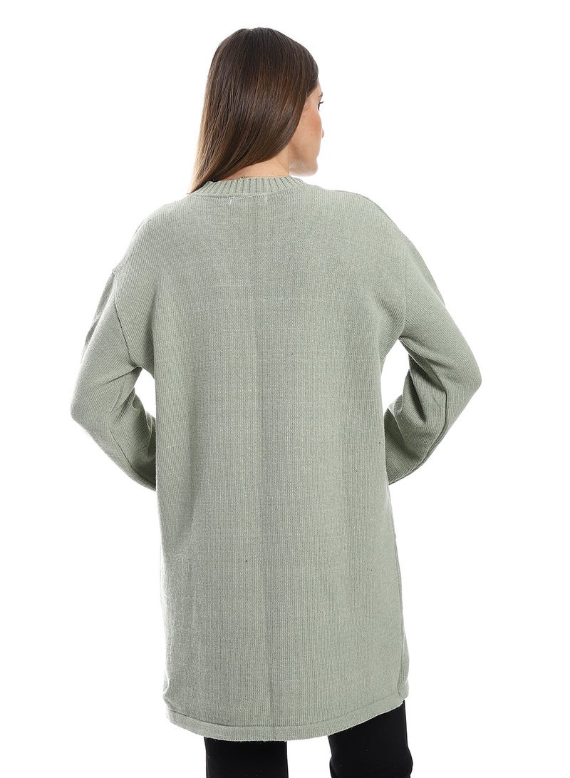 Caesar Women Wool Pullover With Round Neck - Image 4