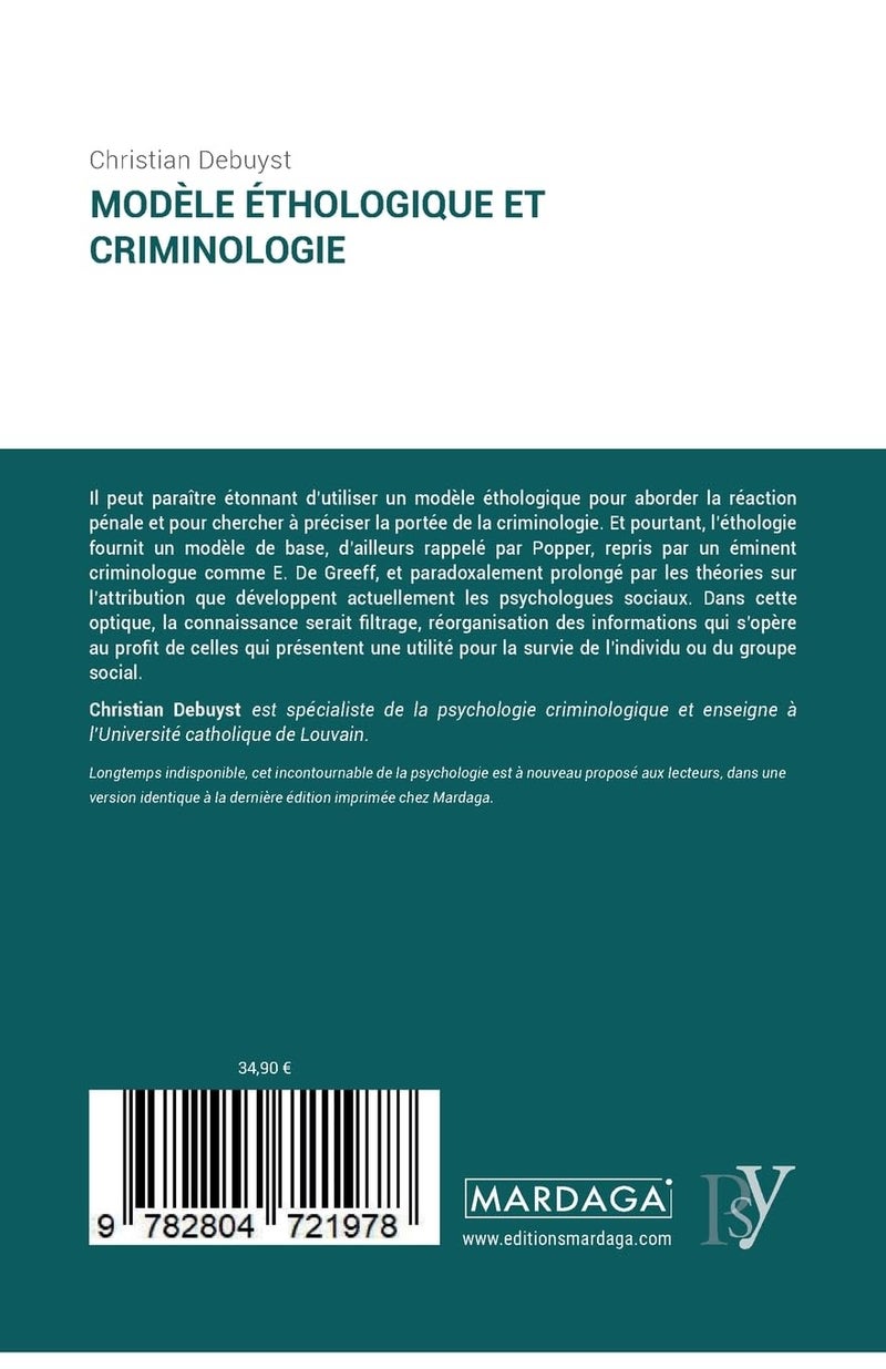 Modèle éthologique et criminologie  - Image 2