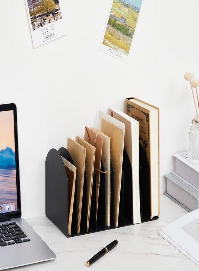 Suzile منظم ملفات مكتبي معدني من سوزيل، 10 أقسام، فرز ملفات عمودي، أسود، 10.63 طول × 5.79 عرض × 5.41 ارتفاع، مناسب للمكاتب، مناطق الاستقبال، مساحات العمل - Image 5