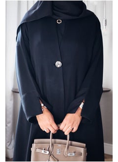 Jimmy Le Bond Premium Nada Abaya with Scarf – Classic Black  - Image 3