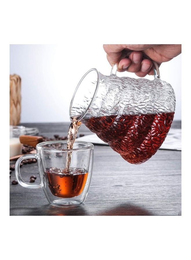 NIBEMINENT Pour Over Coffee Maker Clear 600ml - Image 2