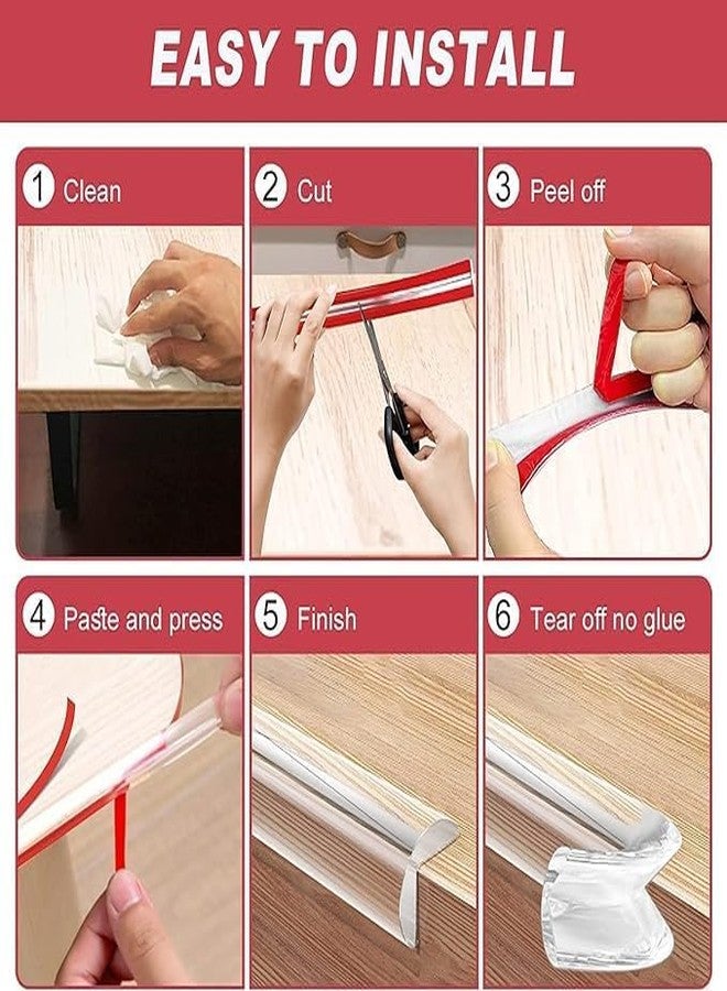 JAMBUVANTI Edge Protector, Baby Proofing Edge Protector Strip for Baby, Child Proof Table Edge Protectors Guards Safety Bumper Cover for Furniture Desk Crib Gate Bed Wall Soft Silicone (3 Meter) - Image 2