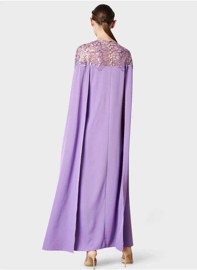 Femi9 Embroidered Split Sleeve Kaftan