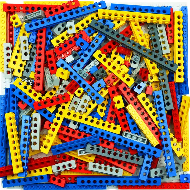 SEEMEY Technic Parts Liftarm Thin Liftarm Frame 500G Building Blocks Pieces STEM EV3 MOC Technic Pack Connector Bulk Lots Random Color - Image 2
