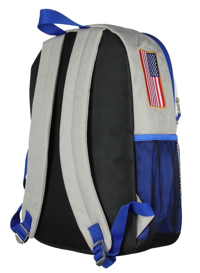 حقيبة ظهر رواد فضاء ناسا مقاس 17 بوصة، مزينة بشعارات خوذة مكوك الفضاء وشعار كرات اللحم، حقيبة كتب مدرسية للسفر للأطفال - Image 5