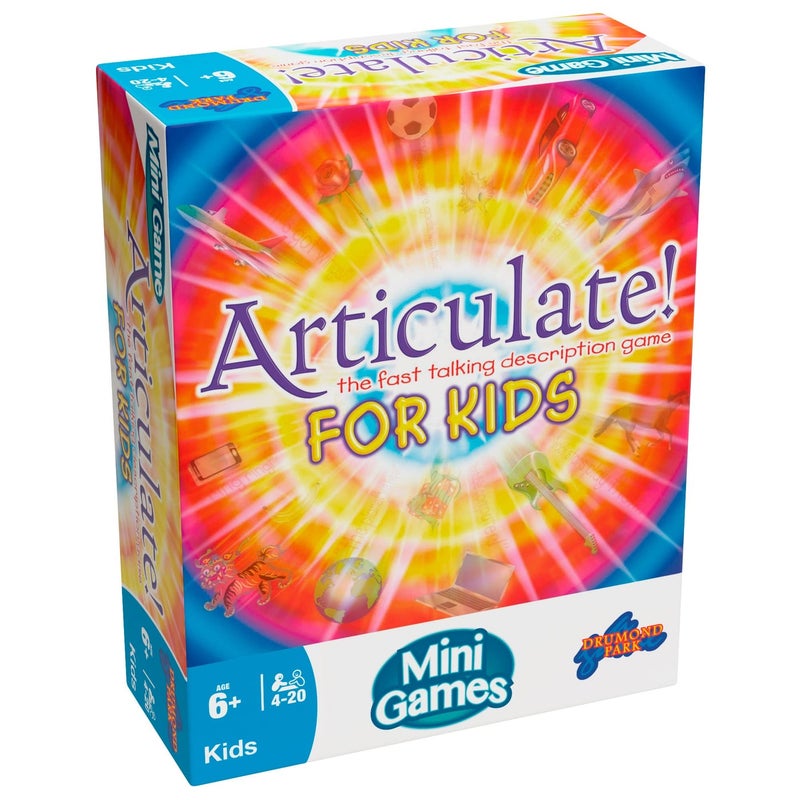 Drumond Park Articulate for Kids Mini Board Game, Travel Games for Kids, Compact Version of the Fast Talking Description Game, Family Games for Kids Suitable for Boys and Girls from 6+ Years - Image 1