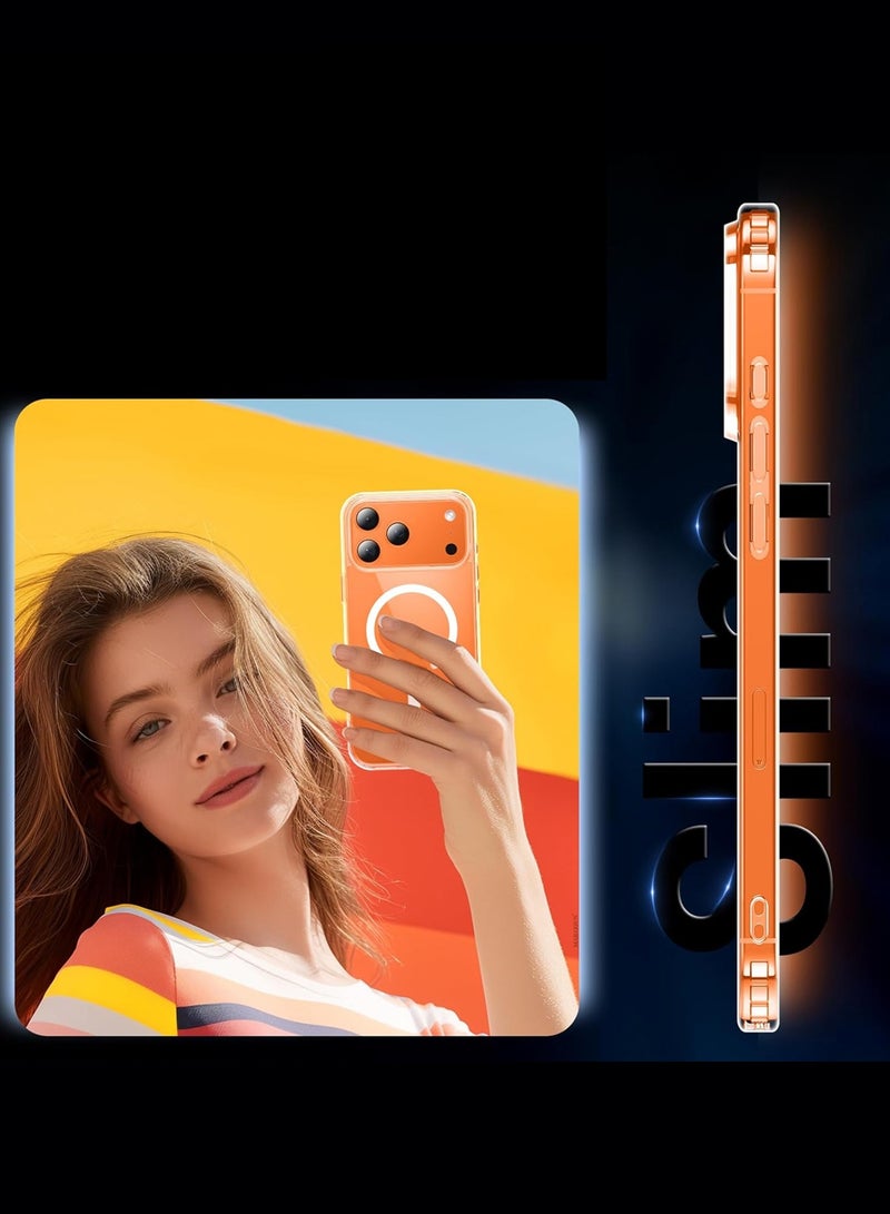 CATANES 2 Packs Magnetic Clear Case for iPhone 17 Pro Max - One Case One Privacy Screen Protector - MagSafe Compatible Shockproof TPU Drop Protection Slim Transparent Cover - Image 5