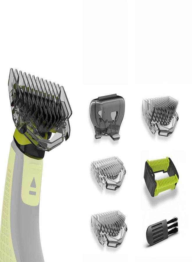 Guards Kit,1/3/5mm Guide Combs and Protective Cap Fit for Phillips Norrelco OneBlade Handles