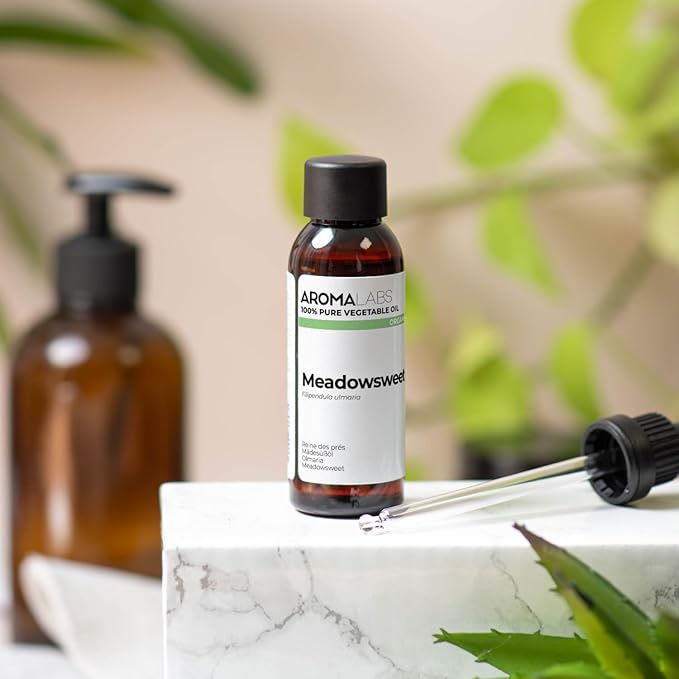 ORGANIC MEADOWSWEET infused Oil 100mL 100 Pure Natural and Cosmos Certified AROMA LABS French Brand