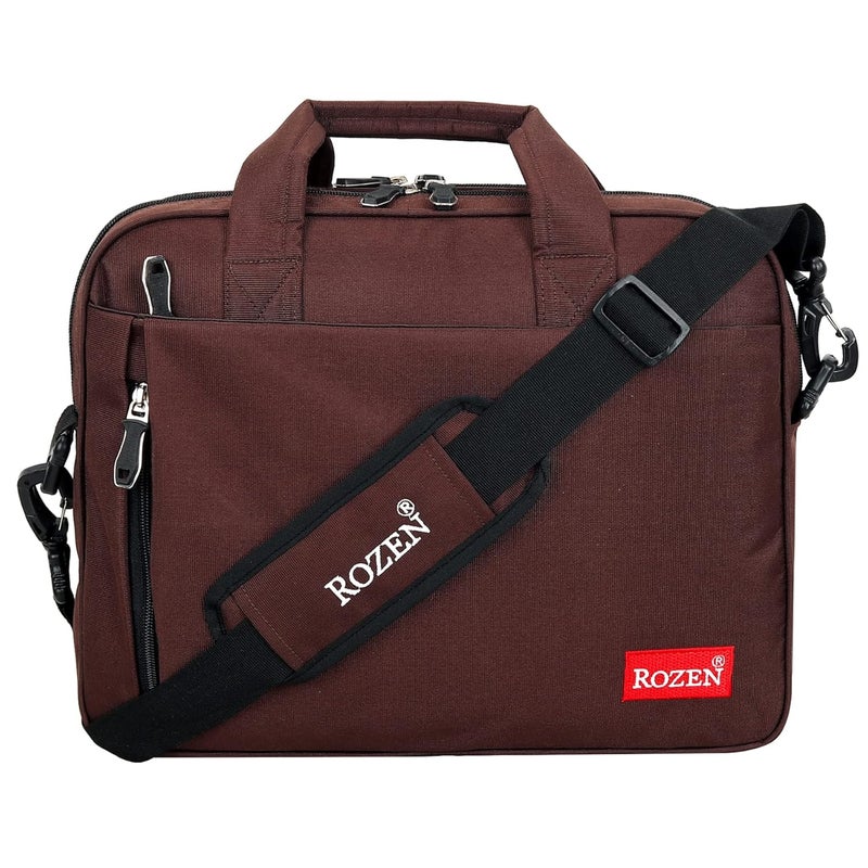 ROZEN حقيبة لابتوب 15.6 بوصة (39.6 سم) حقيبة كتف مهنية للسفر للأعمال للرجال والنساء حقائب رسمية مقاومة للماء - Image 1