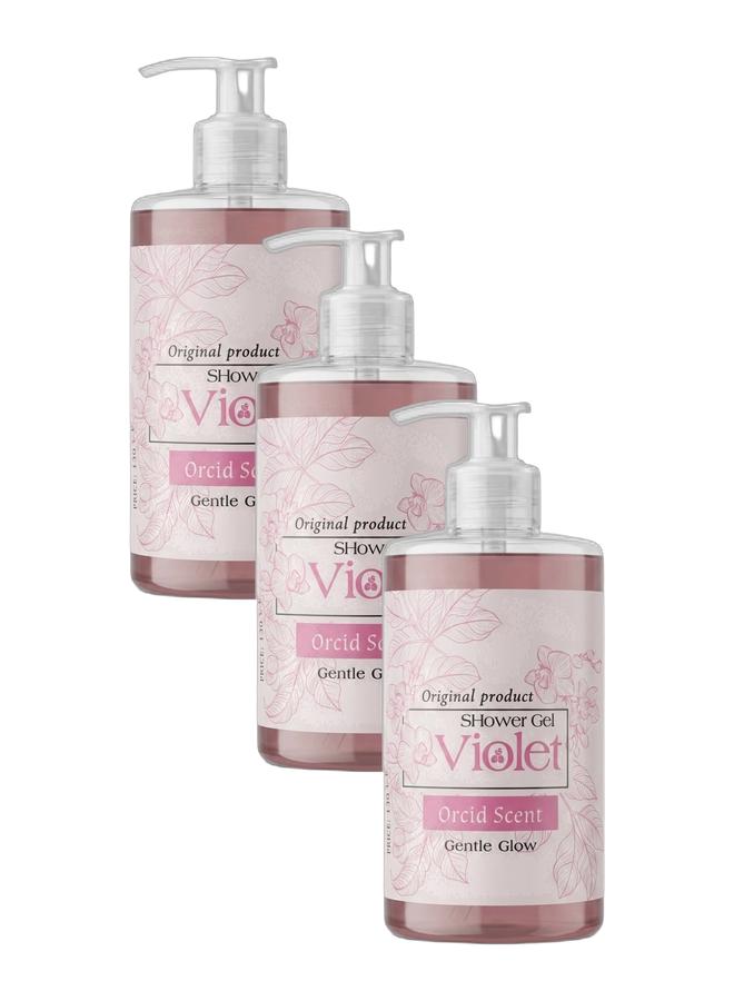 VIOLET ORCID SHOWER GEL 500 grams Bundle - Image 1