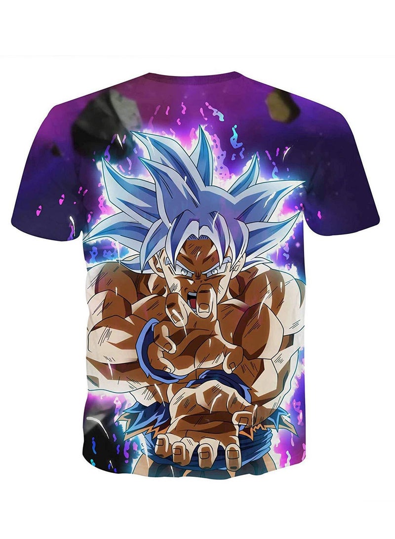 Anime Dragon Ball 3D digital printing personalized breathable T-shirt