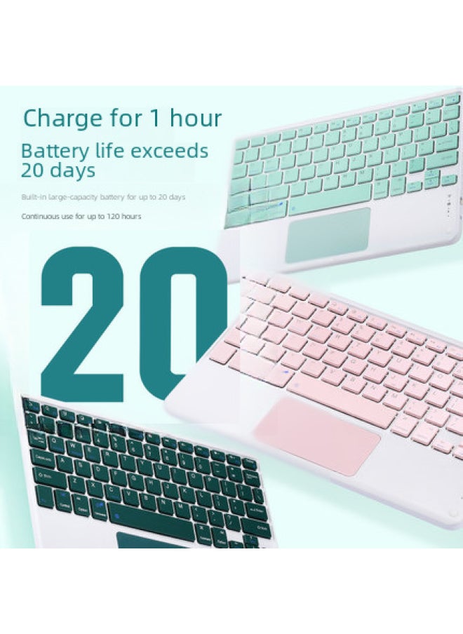 Applicable To Samsung A9Plus With Pen Slot Protective Cover S9FE Split Bluetooth Touch Keyboard X810 Colorful Backlight-Color:Light Green ]-Product Type:Tab S9FE 10.9（X510/X516）/S9 11（X710/716B/718U）