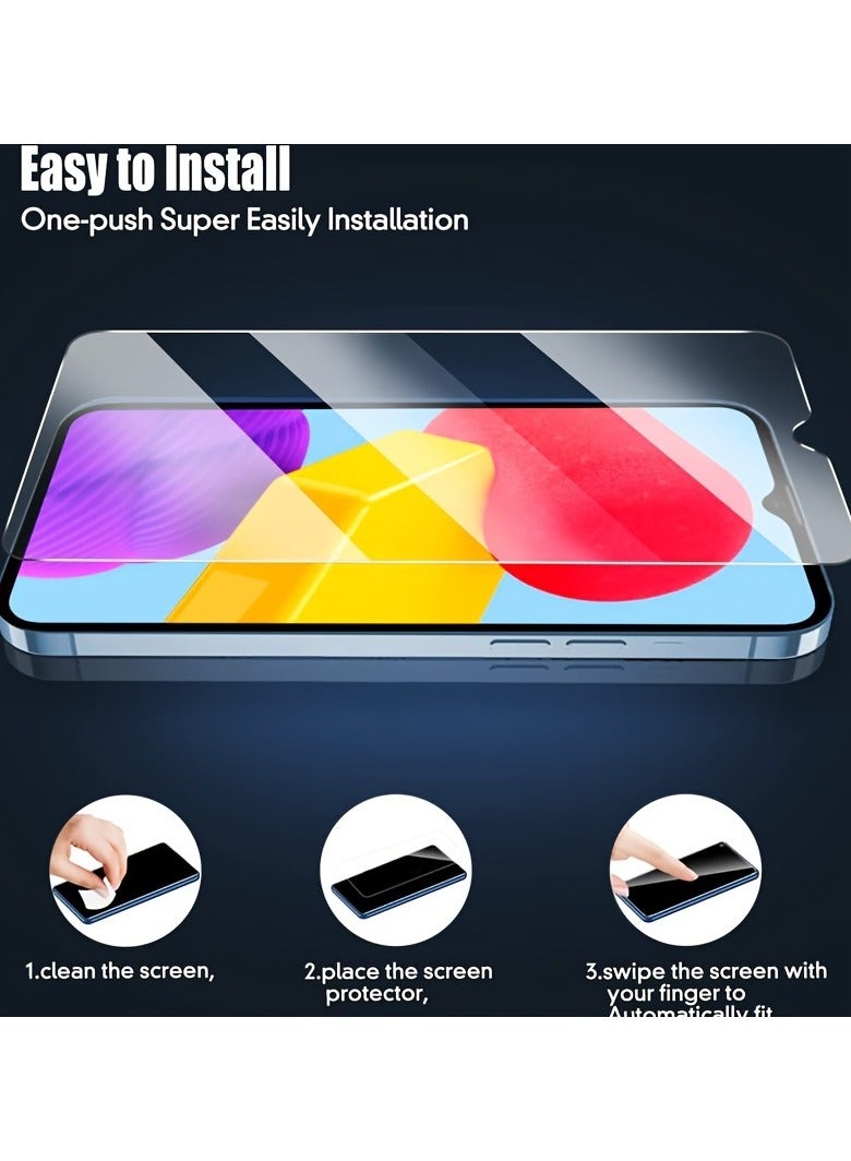 تي دبليو إي جي جي أو أن واقي شاشة سامسونج A04/A04 E، واقي شاشة من الزجاج المقوى لهاتف سامسونج جالاكسي A04/A04 E 6.5 بوصة شفاف - Image 2